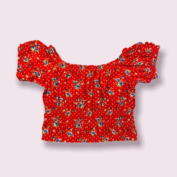 Floral Print Crop Top - Picture 2 of 3